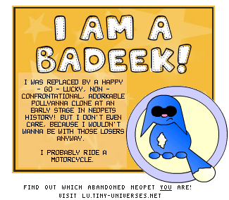 Whaddup my dudes, I'm a Badeek. and you are...?