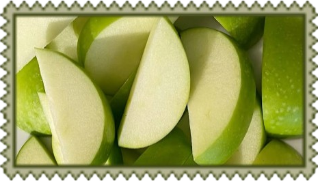 green apple slices